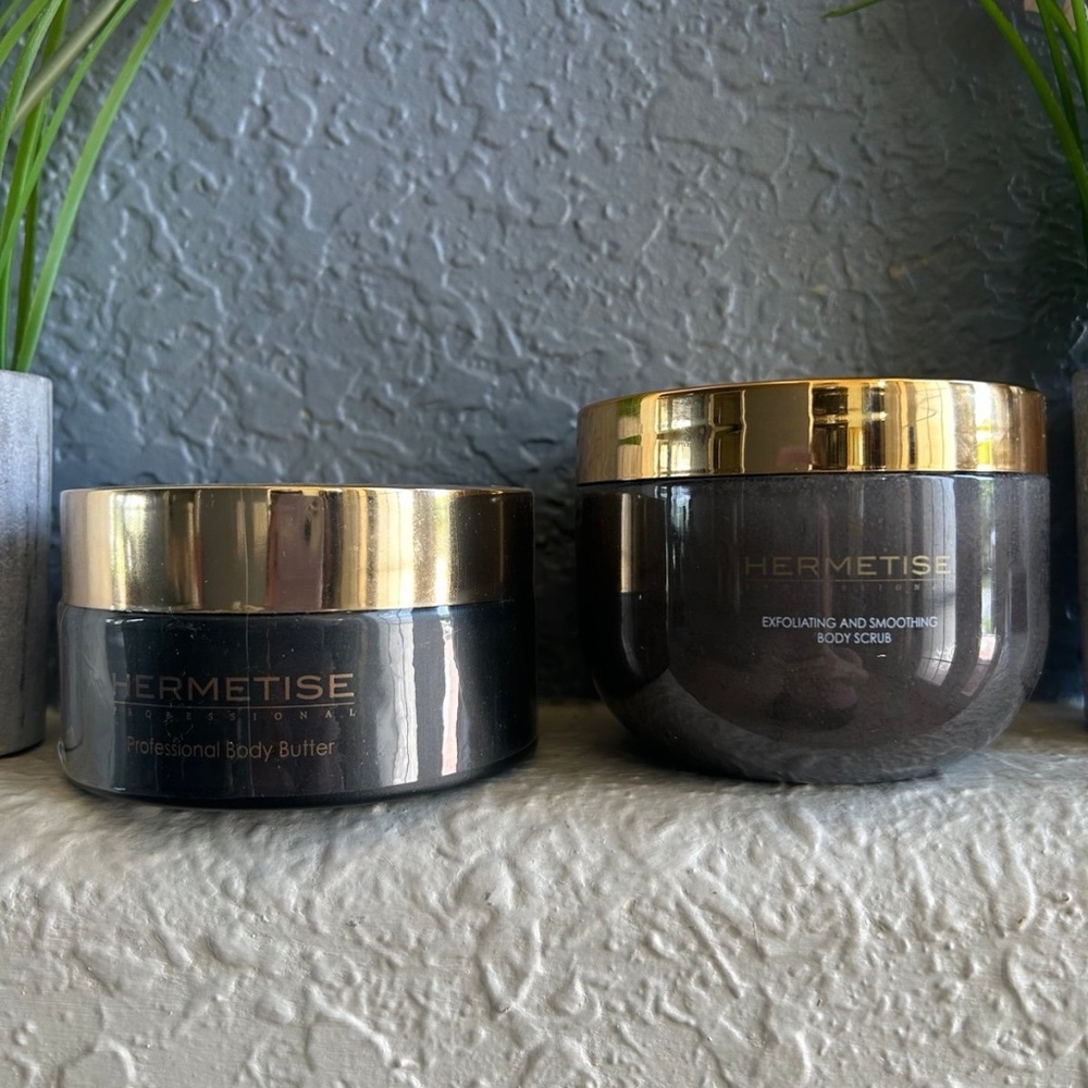 Hermetise Professional Body Butter and Exfoliating/Smoothing Scrub